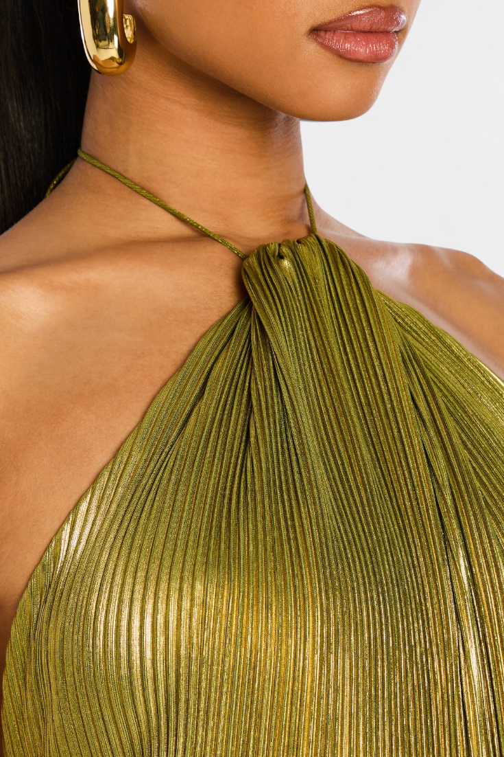 Ordo Maison™ Milano Abito Halter Metallico Emma