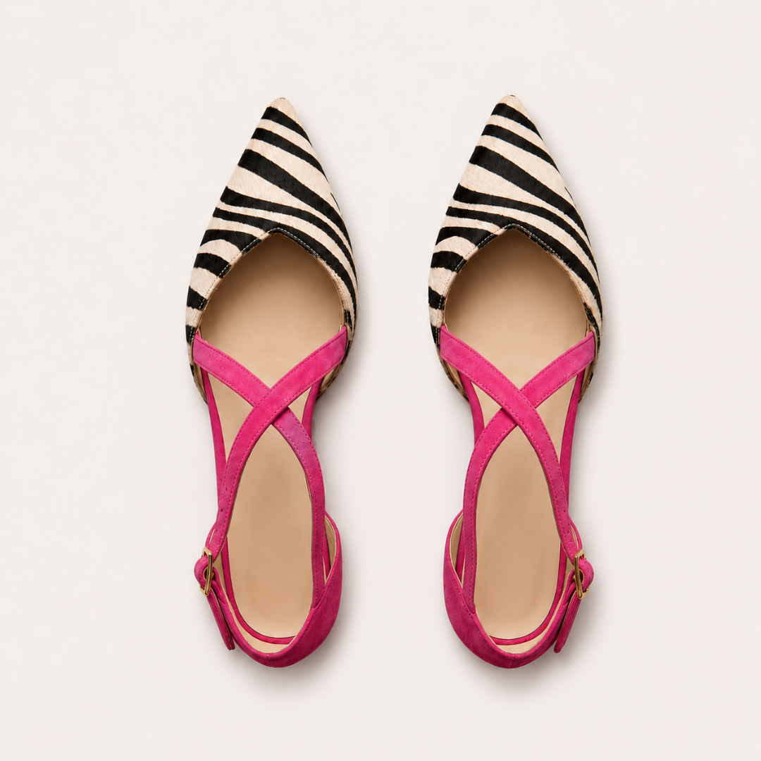 Ordo Maison™ Milano Ballerine Fern con Cinturini