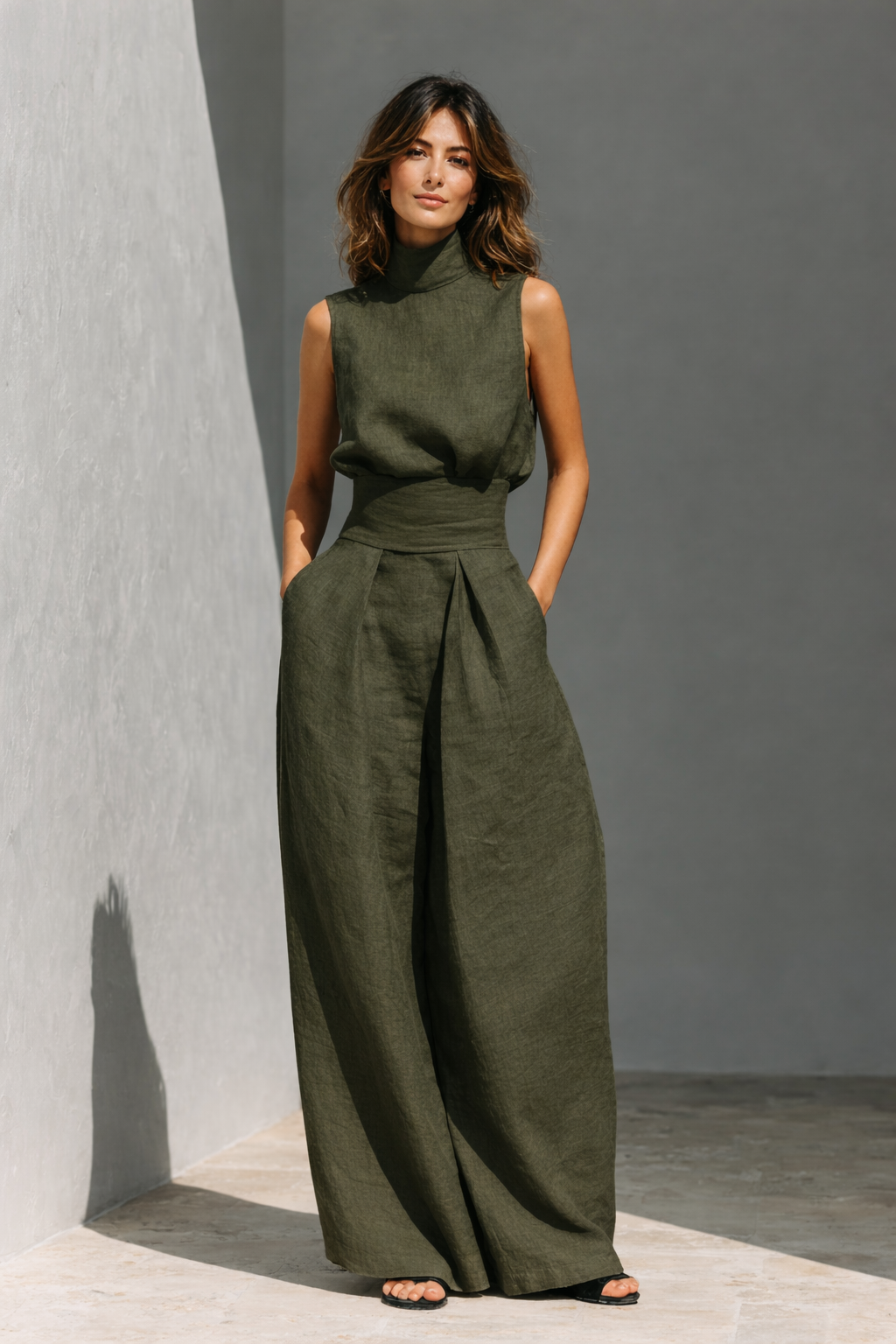 Ordo Maison™ Milano Completo Maria in Cotone e Lino