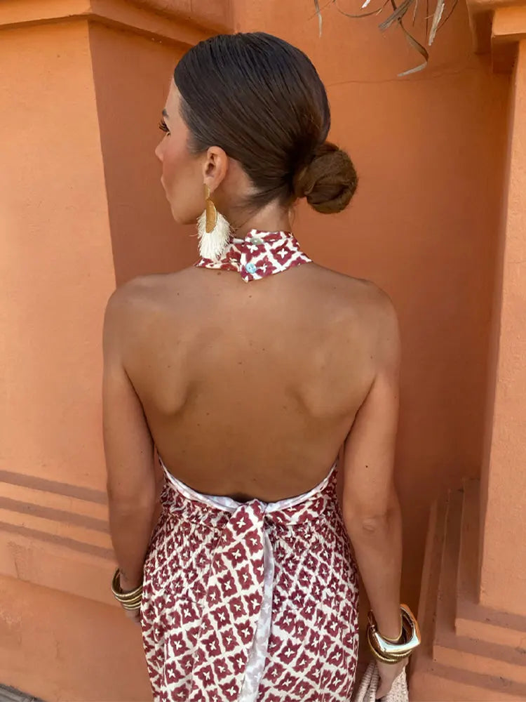 Ordo Maison™ Milano Abito Midi Eleganza Drappeggiato