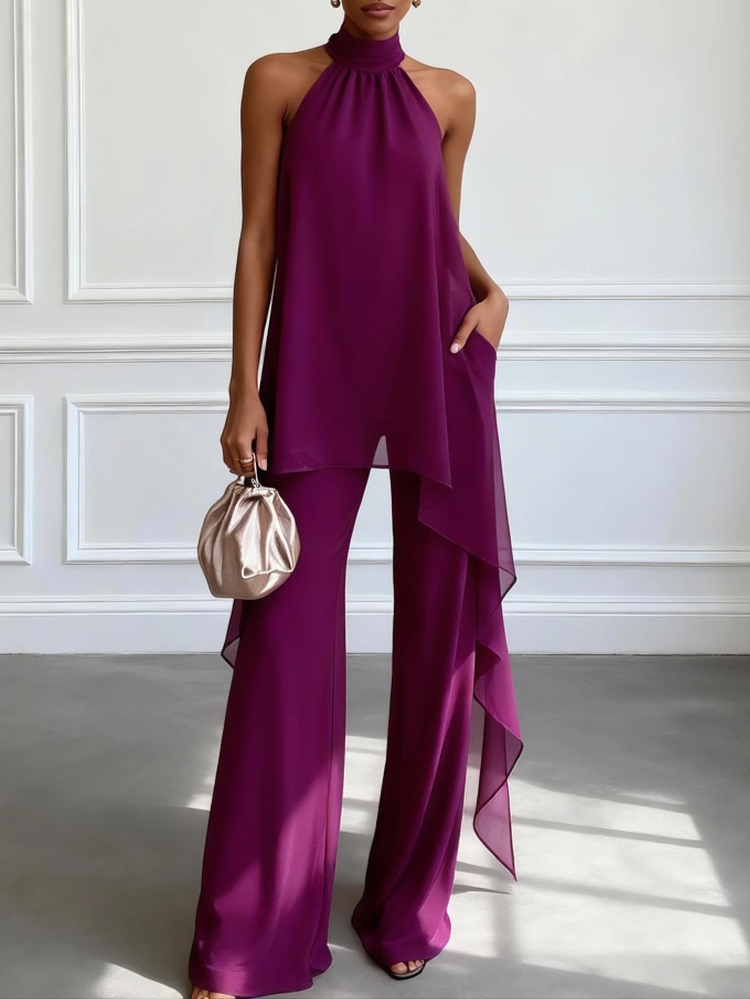 Ordo Maison™ Milano Completo Halter Viola