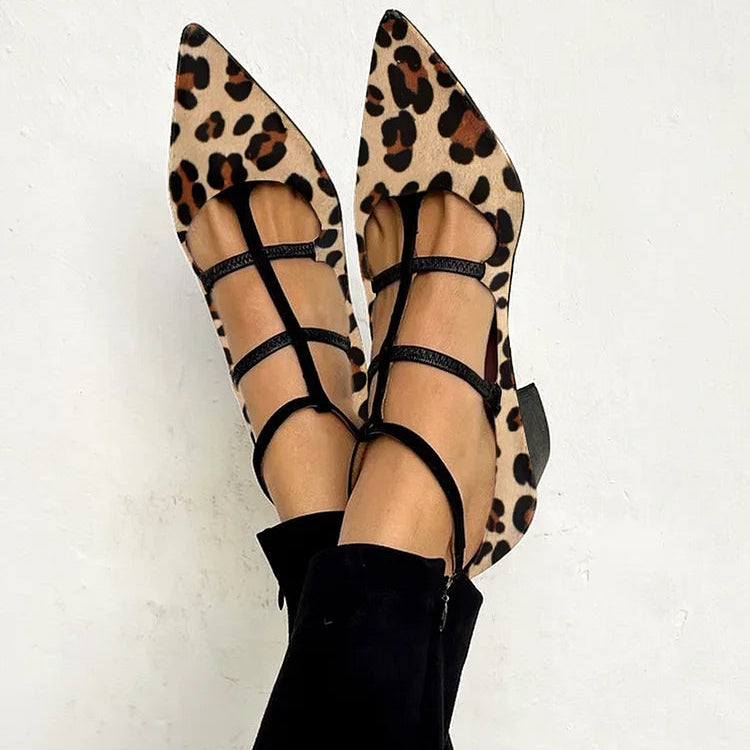 Ordo Maison™ Milano Scarpe Tacco Leopardo
