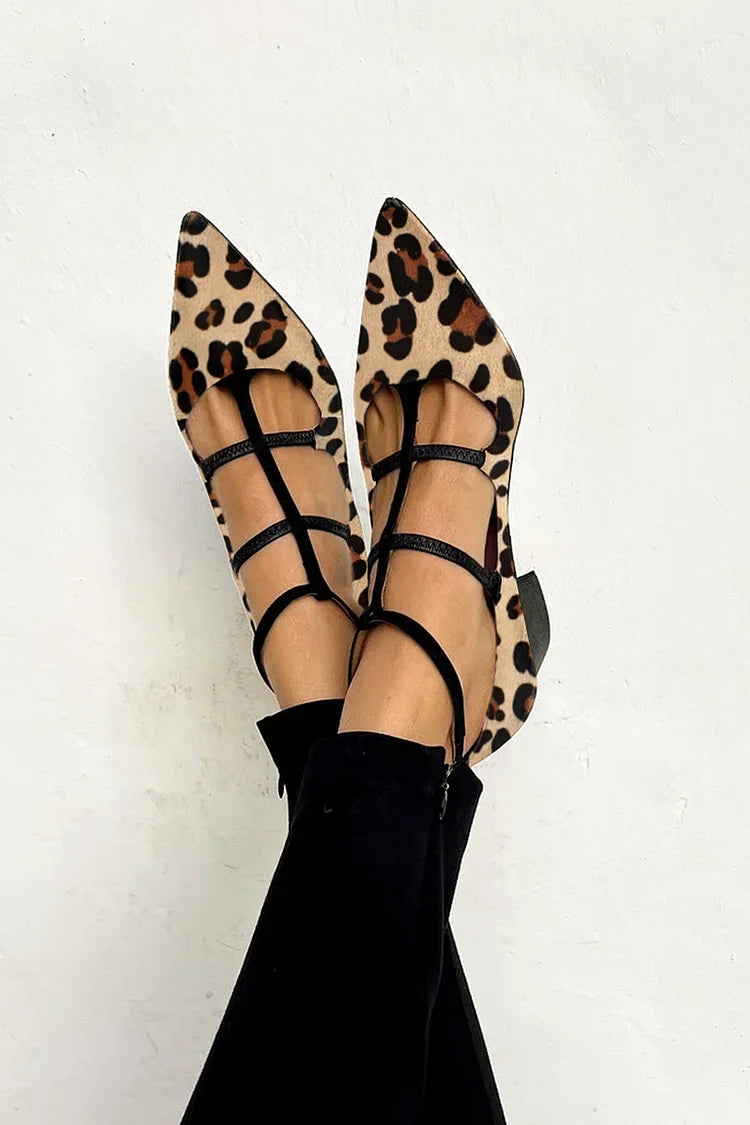 Ordo Maison™ Milano Ballerine Ludovica con Cinturini Animalier
