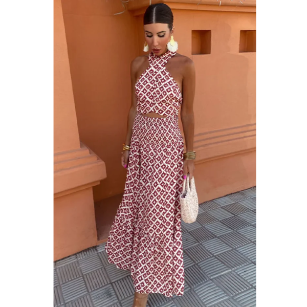 Ordo Maison™ Milano Abito Midi Eleganza Drappeggiato