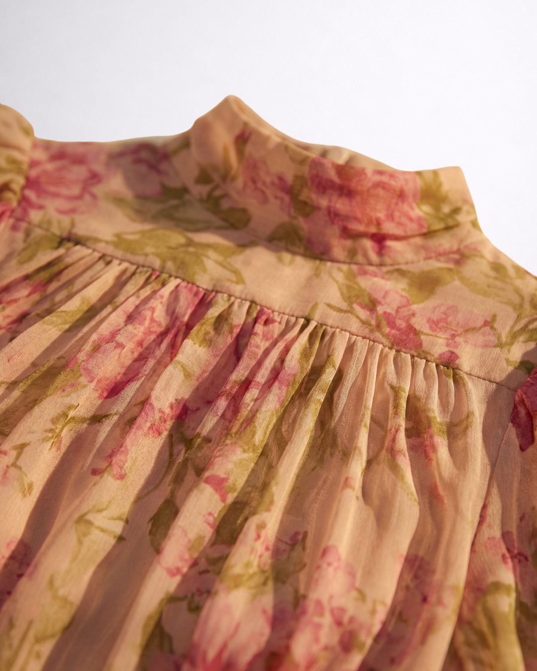 Ordo Maison™ Milano Abito Floreale Chiffon Rosario