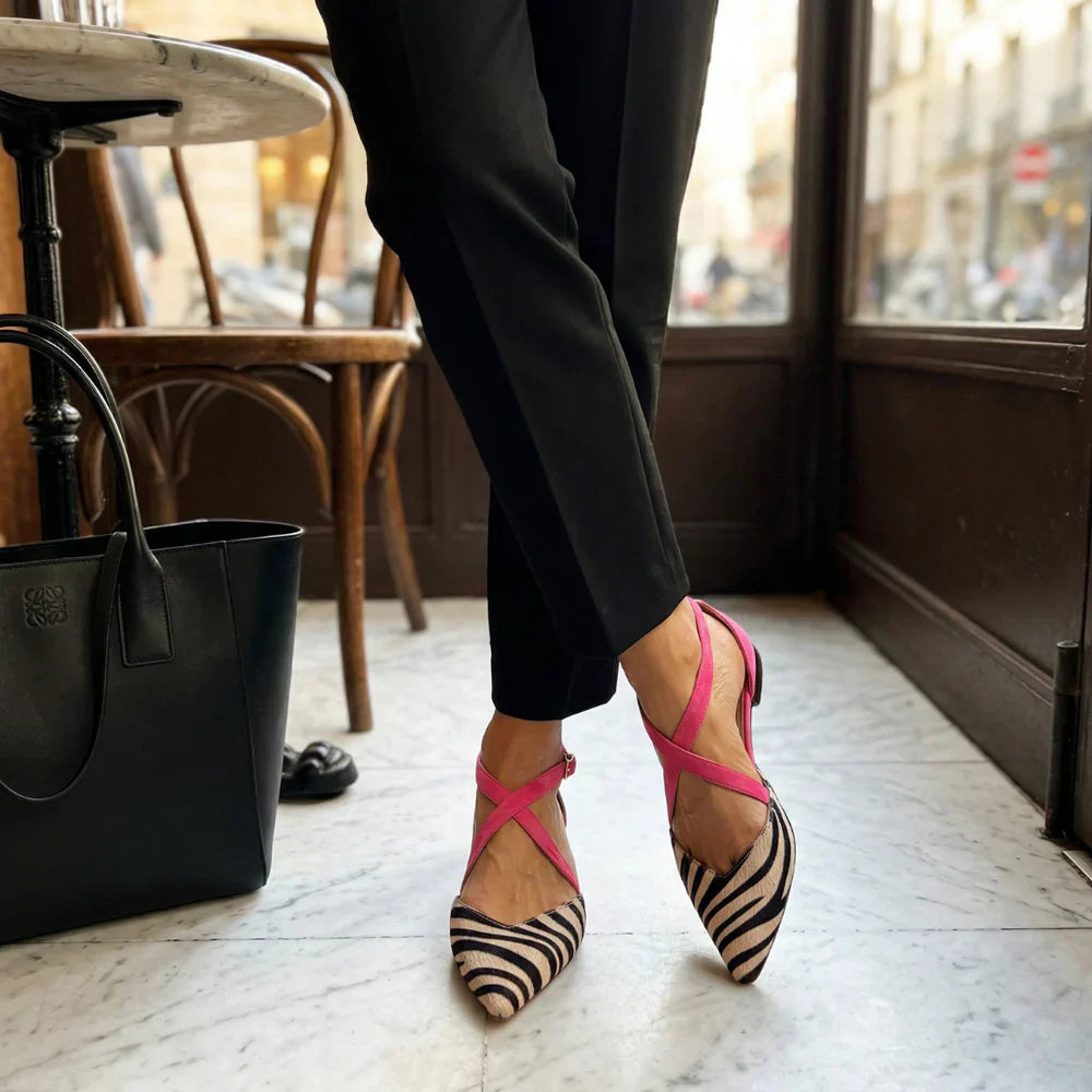 Ordo Maison™ Milano Ballerine Fern con Cinturini