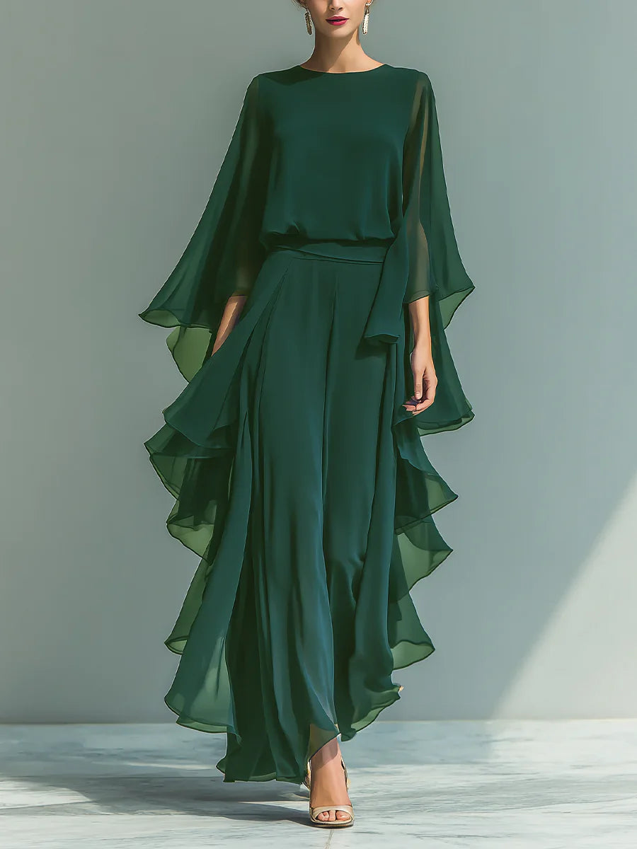 Ordo Maison™ Milano Completo Elegante in Chiffon Aurora