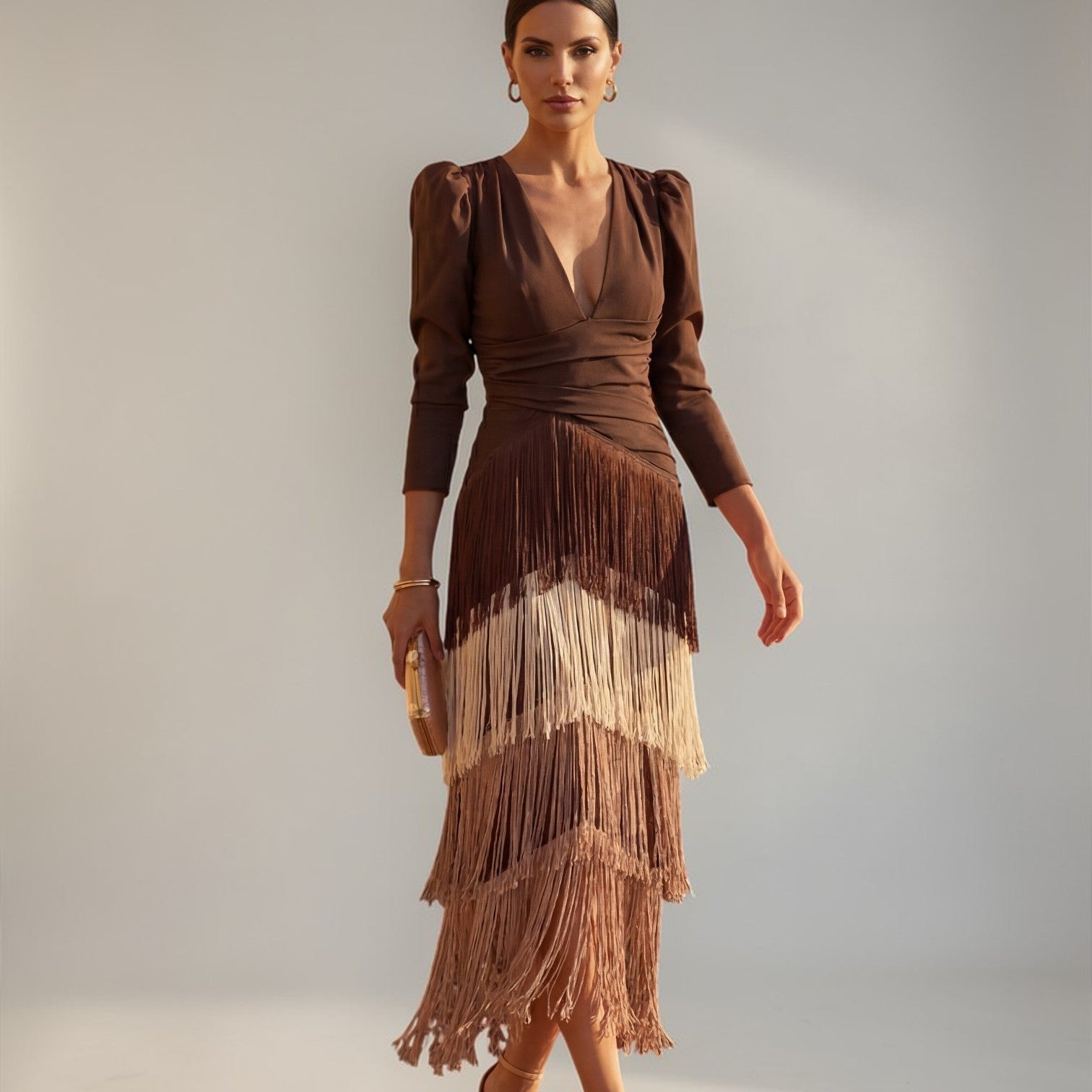 Ordo Maison™ Milano Abito Sofia con Frange