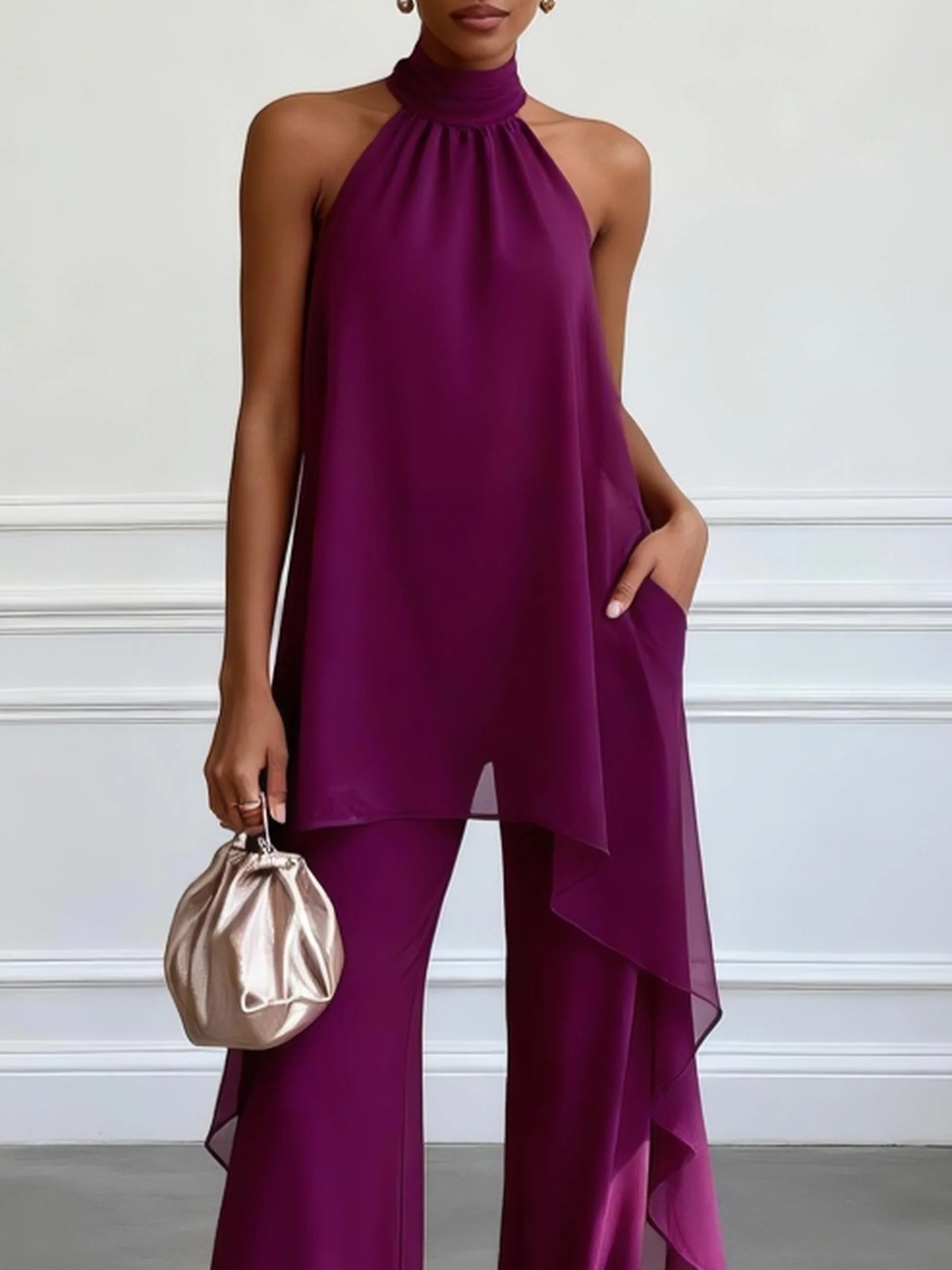 Ordo Maison™ Milano Completo Halter Viola