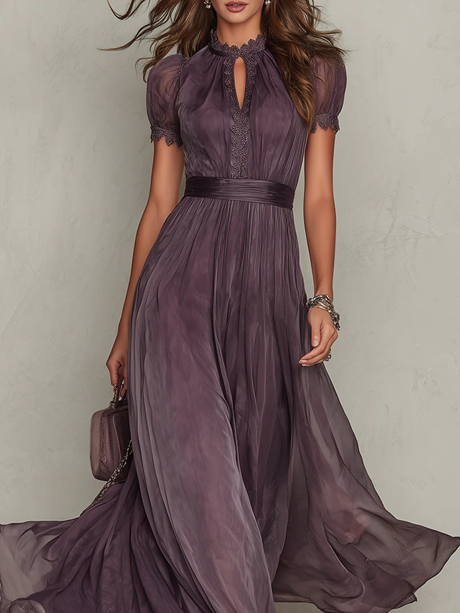 Ordo Maison™ Milano Abito Lungo Chiffon Vintage