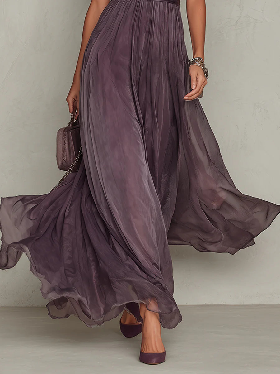 Ordo Maison™ Milano Abito Lungo Chiffon Vintage