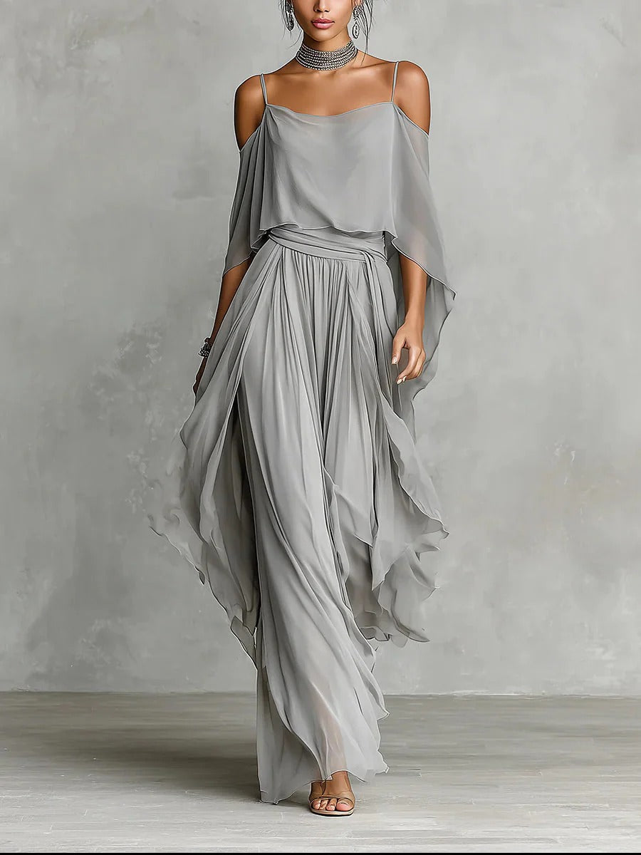 Ordo Maison™ Milano Completo Isabela in Grigio Fluido