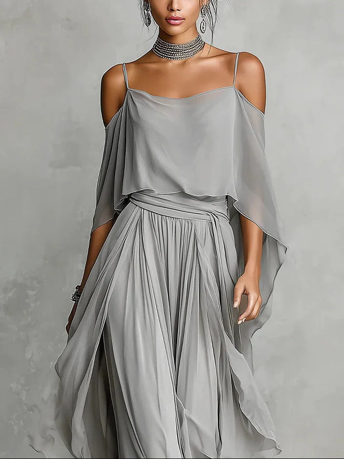 Ordo Maison™ Milano Completo Isabela in Grigio Fluido